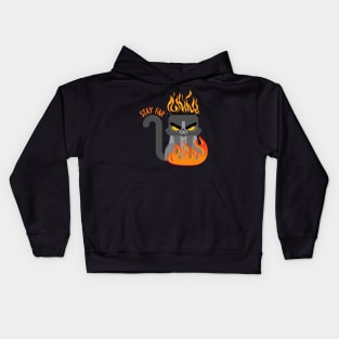 Stay Far (Angry Cat) Kids Hoodie